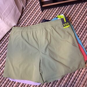 DSG Light Green Performance Shorts